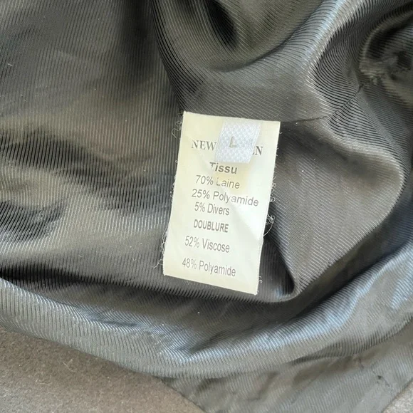 Sessùn New Haven Wool Long Brown Double Breasted Pea Coat - Picture 6 of 13